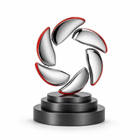 Trophée personnalisé en métal avec anneau de fixation, cadre triangulaire anthracite et bande dorée, design Angel Fashion, récompense sportive pour le Nouvel An
