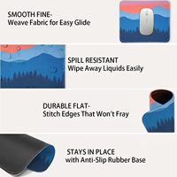 Tapis de souris personnalisé de qualité supérieure avec bord cousu pour un usage professionnel