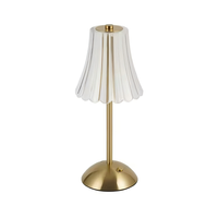 Lámpara de Mesa LED Creativa, Lámparas de Escritorio Inalámbricas, Regalo, Decoración de Boda, Lámpara de Mesa LED de Cristal para Eventos, Inalámbrica