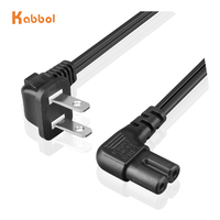 1,2M 3FT US-standaard 18AWG 3-pins NEMA 5-15P naar IEC C13 netsnoer laptop voedingskabel NEMA snoer voor computer en meer