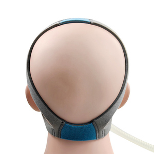 Sangle de fixation pour masque nasal CPAP compatible <span class=keywords><strong>ResMed</strong></span> N20, sangle en éponge composite bleu-gris avec clips, tailles M et L - Product Image 3