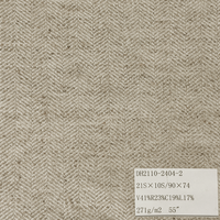 Tissus antibactériens épais teints en fil couleur lin pour manteaux, chemises et pantalons automne/hiver – Prix direct usine OEM/ODM