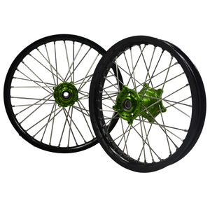 Roues Enduro entièrement en alliage d'aluminium pour moto hors route, <span class=keywords><strong>avant</strong></span> 21 arrière 18 <span class=keywords><strong>pouces</strong></span>, pour Kawasaki KXF 250 2018, livraison gratuite - Product Image 3
