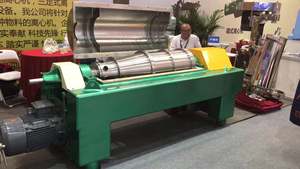 Прочное горизонтальное оборудование для сепарации хлореллы, шнековая центрифуга для обработки пульпы морских водорослей, подшипник SKF, мощный двигатель - Product Image 3