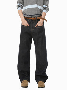 กางเกงยีนส์ผู้ชาย <span class=keywords><strong>Arcturus</strong></span> weft กางเกงยีนส์สีดำขนาดใหญ่กางเกงยีนส์ภายในทรงหลวมกางเกงคอสมิค - Product Image 3