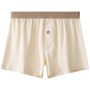 Boxer da uomo estivi a quadri leggeri e traspiranti larghi pantaloni Arro Spandex/cotone con Logo in vita Boxer da uomo - Product Image 6