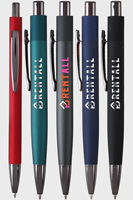 Stylo à bille rétractable avec étiquette NFC intégrée