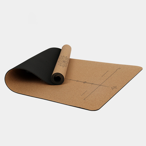 SANFAN Cork <span class=keywords><strong>Yoga</strong></span> Mat Línea postural personalizable Eco Friendly Cork TPE <span class=keywords><strong>Yoga</strong></span> Mats - Product Image 6
