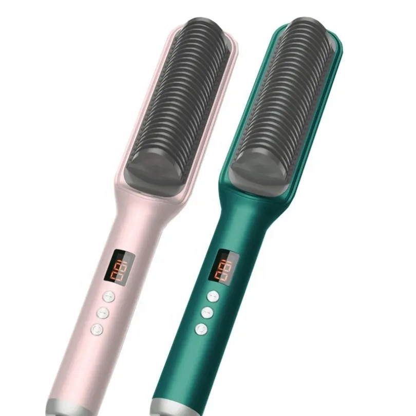 New product Hair Straightener Anion Hair Care Comb with Fast Heating & 3 Temp Settings & Anti-Scald hair straightener and curly