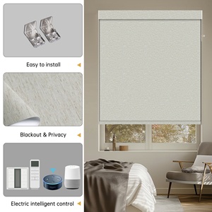 Stores Enrouleurs Solaires Écologiques Sans Fil Intégrés Anti-UV, Compatibles Alexa et <span class=keywords><strong>Google</strong></span> Assistant, pour Chambre et Bureau - Product Image 2