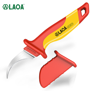 Cuchillo Pelacables Aislado VDE LAOA, 1 Pieza, Cuchillo Pelacables de Protección de Alto Voltaje para Electricistas - Product Image 2