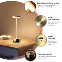 Prix fournisseur en gros Éclairage intelligent Type 3-Niveau de luminosité Dimmable Lampe de table LED sans fil personnalisée