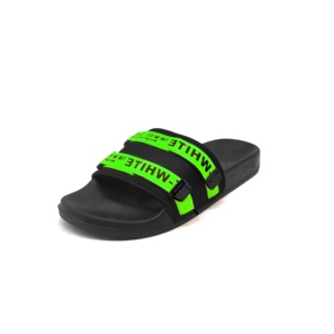 Cinese di autunno di Tendenza di Modo di fantasia disegno piatto delle donne a buon mercato nero cuneo soffici calzature su misura da spiaggia all'aperto scivolo slipper - Product Image 3