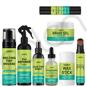 Spray dentelle marque privée imperméable à l'eau forte fixation cheveux <span class=keywords><strong>Mousse</strong></span> dentelle teinte Spray cheveux cire bâton tresse Gel perruque ensemble d'installation - Product Image 6