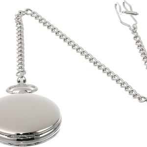 Montre de poche vintage à remontage manuel avec cadran squelette à chiffres romains, personnalisable en gros, avec chaîne - Product Image 5