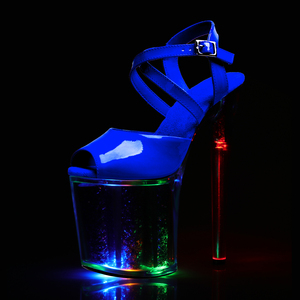 Zapatos de Plataforma con Tacón Fino de 20 cm para Mujer, Sandalias de Plataforma con Punta Abierta para Club Nocturno, Baile en Barra, Modelo Exótico - Product Image 3