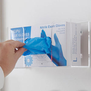 Treo tường mặt nạ Dispenser tổ chức rõ ràng Acrylic Hộp Găng Tay chủ cho găng tay - Product Image 4