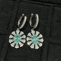HUIYUE Ensemble de bijoux de luxe en argent 925 plaqué or avec fleurs de marguerite et de tournesol cultivées en laboratoire, comprenant boucles d'oreilles, collier et bague, idéal pour un cadeau