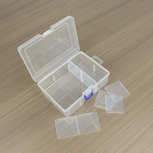 Transparent Storage Box 6 Compartment With Lid Jewelry Bead Organizer Screw Box DIY Sorting Case Desktop Organizer - Product Image 4