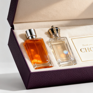 Botella <span class=keywords><strong>de</strong></span> Perfume <span class=keywords><strong>de</strong></span> Vidrio Elegante y <span class=keywords><strong>de</strong></span> Calidad Personalizada, 30ml 50ml 100ml, Botella <span class=keywords><strong>de</strong></span> Perfume Cuadrada Vacía <span class=keywords><strong>de</strong></span> Lujo con Tapa Dorada y Caja - Product Image 3