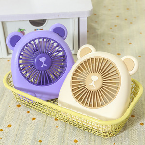 Mini Ventilador de Escritorio con Diseño de Oso de Dibujos Animados, 5W, USB Recargable, Portátil, con Motor DC, Tres Velocidades - Product Image 3