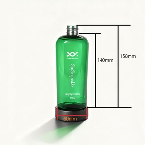 Xypackaging 238ml 8oz rỗng màu xanh lá cây Pet pcr nhựa bóp cá nhân chai dầu gội đầu với mũ giá bán buôn - Product Image 6