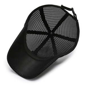 Gorra de béisbol unisex de verano para exteriores, transpirable, de 6 paneles, tipo trucker, ajustable con cierre a presión, con malla trasera personalizable, al por mayor - Product Image 5