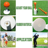 Offre Spéciale – Tees de Golf en Caoutchouc Écologiques Marque Amrta, Logo Blanc et Noir, pour Tapis de Driving Range, Personnalisables en Gros, Ensemble de Couleurs pour le Battement, Le Meilleur Choix