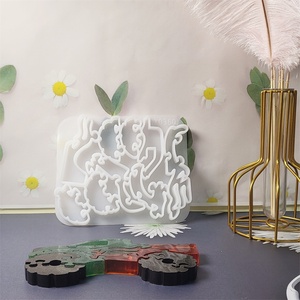 Moule de moulage en résine fait à la main pour bricolage Ins Style ornements décoratifs Silicone camionnette Puzzle moule X0360-Cake outils - Product Image 5