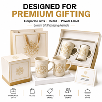 Taza de Cerámica Color Marfil con Diseño Metálico Dorado Personalizado OEM ODM, Taza para Café o Té, Caja de Regalo, Proveedor de Artículos para Bebidas al por Mayor
