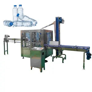 Voll automatische PET-Flasche Reines Mineral Trinkwasser Abfüllung Abfüll verpackungs maschine Kleine Produktions linie Schlüssel fertiges Projekt