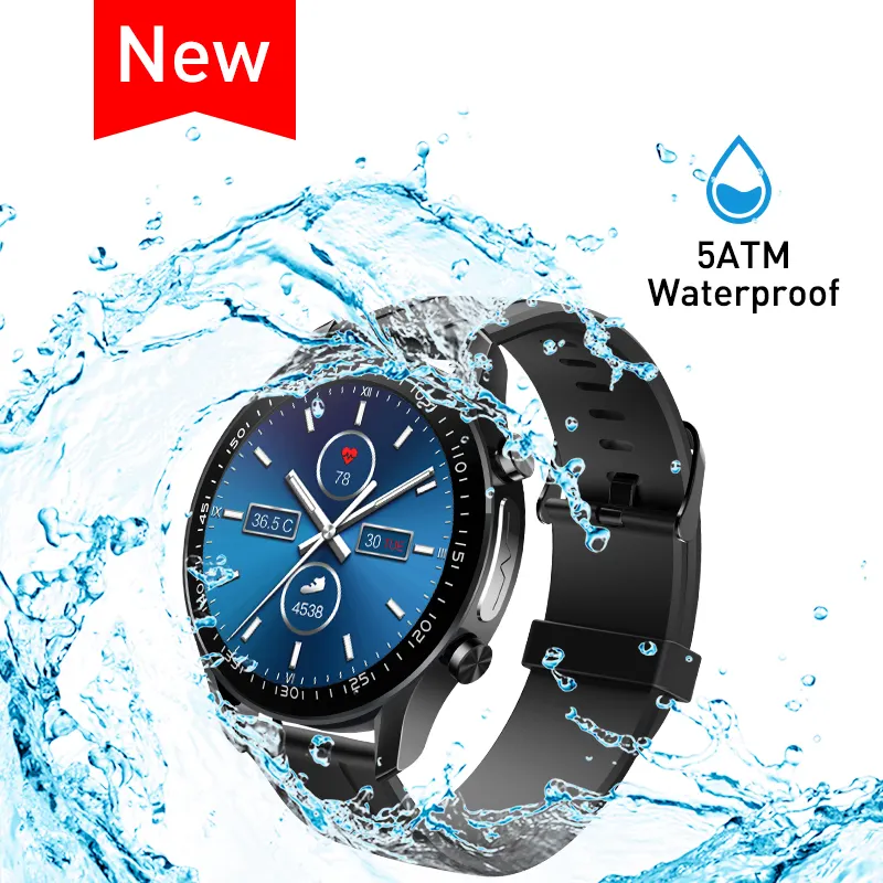 1.39 Inch Amoled Reloj Fitness Smart 2021 Man Watch 5Atm Waterproof Ecg Spo2 Heart Rate Hrv Monitor Smartwatch