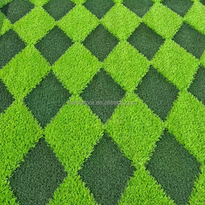 Không thấm nước 25 mét 3D Patterned UV kháng PE tổng hợp Turf <span class=keywords><strong>Mat</strong></span> màu xanh lá cây cỏ nhân tạo thảm cho vườn ngoài trời - Product Image 6