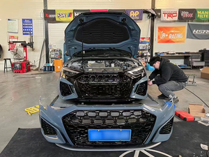 Kit de Carrocería Estilo RS3 para <span class=keywords><strong>Audi</strong></span> A3 S3 8Y 2020-2024 Sedán <span class=keywords><strong>Sportback</strong></span>, Parachoques Delantero con Rejilla y Difusor, Actualización 2020-2024 - Product Image 3