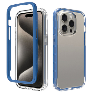 Pour <span class=keywords><strong>iPhone</strong></span> 15 Pro 360 Degrés Dur PC Couverture Transparente Corps Complet Robuste étui pour <span class=keywords><strong>iPhone</strong></span> 14 Plus 13 12 <span class=keywords><strong>11</strong></span> Pro Max Téléphone Shell - Product Image 1