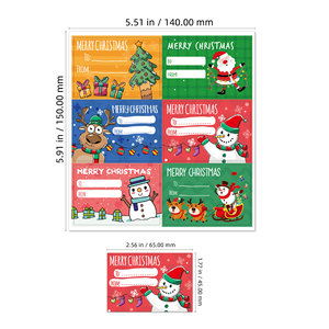 Adesivi <span class=keywords><strong>Natalizi</strong></span> per Scrapbooking, Etichette Regalo Ecologiche e Durevoli per Feste Natalizie - Product Image 6