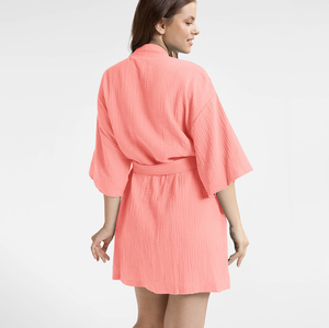 Peignoirs kimono en mousseline de coton et <span class=keywords><strong>gaze</strong></span> biologique à deux couches Pyjama femme en <span class=keywords><strong>gaze</strong></span> <span class=keywords><strong>double</strong></span> couche - Product Image 5