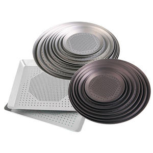 Joli moule à tarte carré perforé en aluminium anodisé, <span class=keywords><strong>plaque</strong></span> de cuisson pour boulangerie, plateau de service à pizza en aluminium, plat de cuisson pour <span class=keywords><strong>four</strong></span> - Product Image 2
