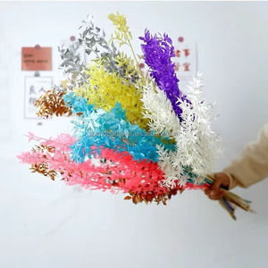 Nueva Llegada de Hojas Preservadas de Color Naranja, Flores Secas de Larga Duración, Planta Decorativa para Decoración de Bodas y San Valentín - Product Image 1