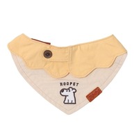 Bavoir pour animaux de compagnie à bords festonnés, mignon et réglable en coton, serviette anti-salive pour chien pour séances photo et promenades quotidiennes - Yilin Pet