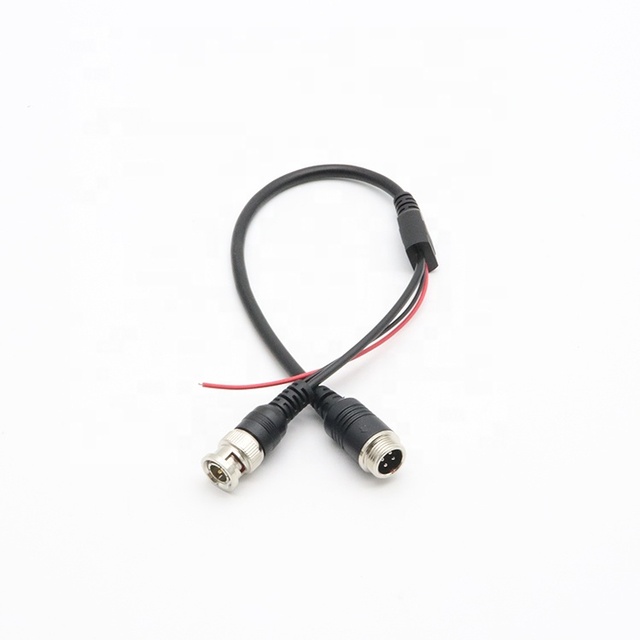 Custom 4 Pin Din Car Camera Aviation Cable 4 Pin Aviation Male Conector to Bnc Male Cable Bnc Male to Female Cable
