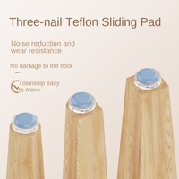 Patins de protection pour chaises et tables coulissantes, résistants à l'usure, protection des meubles en bois, tapis de sol, matériau en feutre durable, modèle M0107501
