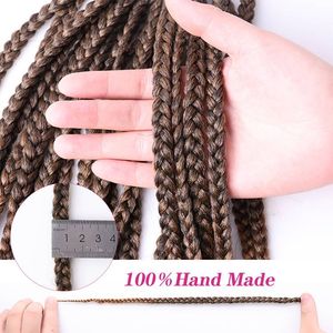 Julianna 14 18 22 24 Inch Kanekalon Synthetic Braiding Hair <strong>Kids</strong> Cabelos Box <strong>Braid</strong> Cacheado T27 Pre Loop Box <strong>Braid</strong> Crochet Hair - Product Image 2