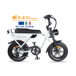 Stock local UE, vélo électrique mini fat tire Ouxi C63 de 16 pouces, mini vélo fat tire électrique 250w 10.5ah, alliage d'aluminium, <span class=keywords><strong>amortisseur</strong></span>, vélo électrique - Product Image 3