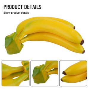 Bananes jaunes simulées, fruits artificiels en mousse réalistes, écologiques, pour la décoration de la maison et de la cuisine à l'Halloween et Thanksgiving - Product Image 3