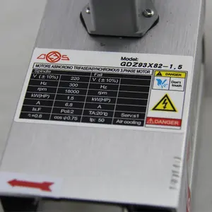 נמוך מהירות ER20 מותאם אישית 2.2kw אוויר קירור ציר עבור CNC מכונת