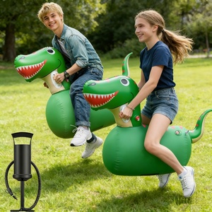 <b>Inflatable</b> Bouncy <b>Dinosaur</b> Toys Bouncy <b>Dinosaur</b> Toy for Children Fun Birthday Gifts with Cartoon Standing Triumph to DOc - Product Image 2