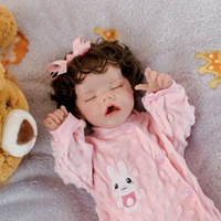 Lifereborn Date 48CM Doux Dormir Nouveau-Né Doux Vinyle Jouets Bébé Reborn Poupée Silicone Poupées à Vendre