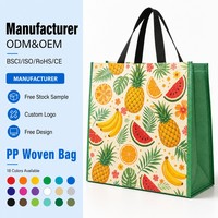 Sac fourre-tout à bandoulière en PP tissé avec logo personnalisé, sangle réglable, imperméable, réutilisable, écologique, fournisseur en gros pour usage quotidien