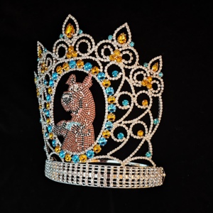 Rhinestone kim cương động vật cậu bé vương miện vẻ đẹp con chó dễ thương cuộc thi hoa vương miện - Product Image 3